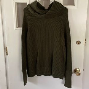 Market & Spruce Cowl Neck Long Sleeve Sweater w/ Thumbholes